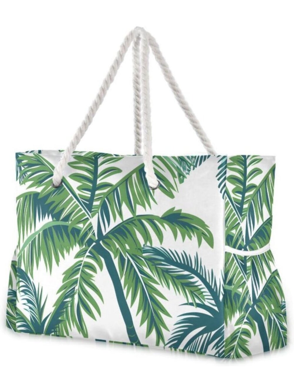 Large Water-Resistant Canvas Tote Bag - Perfect for Beach, Gym, and Travel